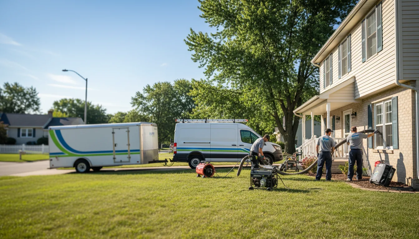 Flooded Basement Restoration And Cleanup With Repair in Granite City, IL near me